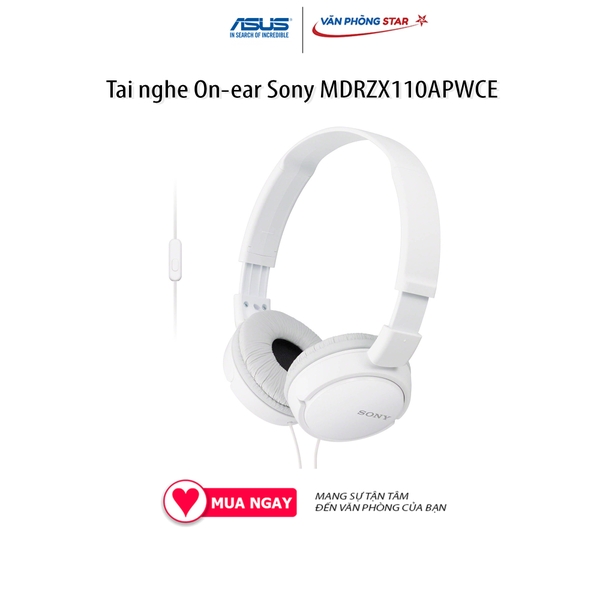 Tai nghe On-ear Sony MDRZX110APWCE