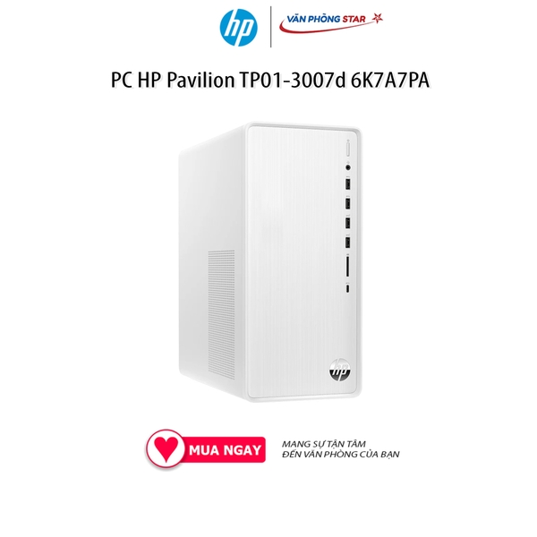 Cây đồng bộ PC HP Pavilion TP01-3007d 6K7A7PA (Core i5-12400/8GB/512GB SSD/Không HDD/Windows 11 Home/WiFi 802.11ax)