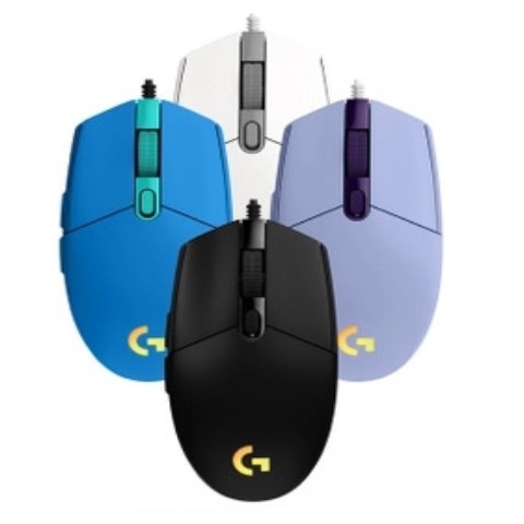 Chuột game có dây Logitech G203 Lightsync Độ phân giải 8000 DPI, LED RGB LIGHTSYNC, sensor gaming và thiết kế 6 nút