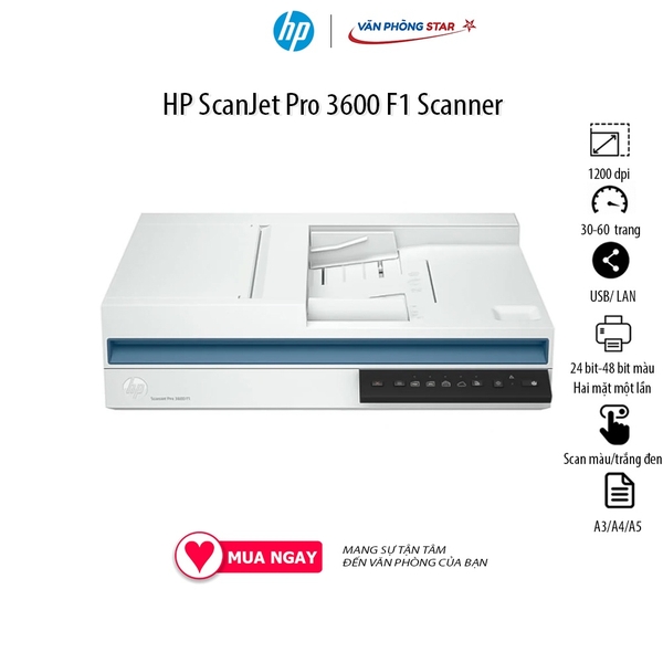 Máy quét/ Scanner HP ScanJet Pro 3600 F1 Scanner (20G06A)