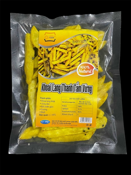 Khoai lang thanh tẩm vừng Huyền Anh 1kg (gói 250g)