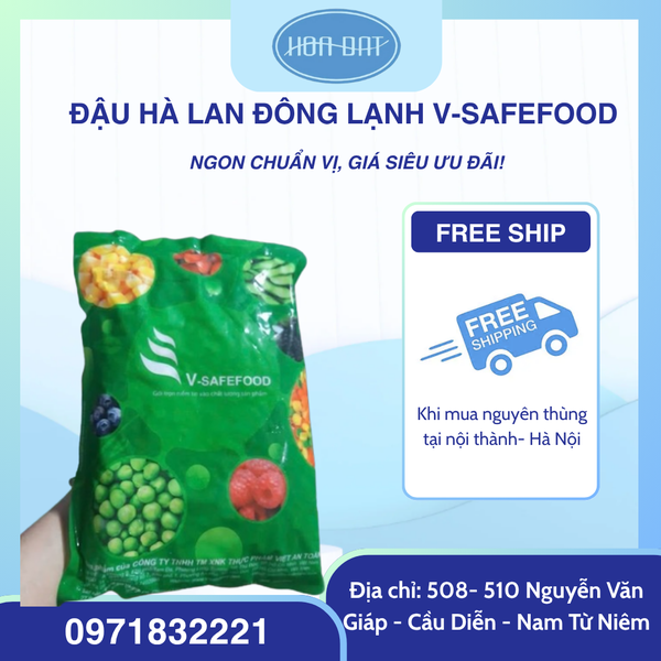 Đậu Hà Lan Đông Lạnh V-SAFEFOOD – Túi 1kg