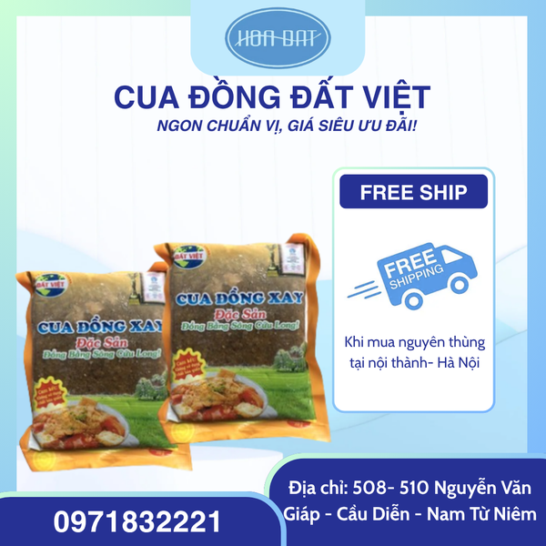 CUA ĐỒNG ĐẤT VIỆT – NGUYÊN CHẤT – TƯƠI NGON – TIỆN LỢI