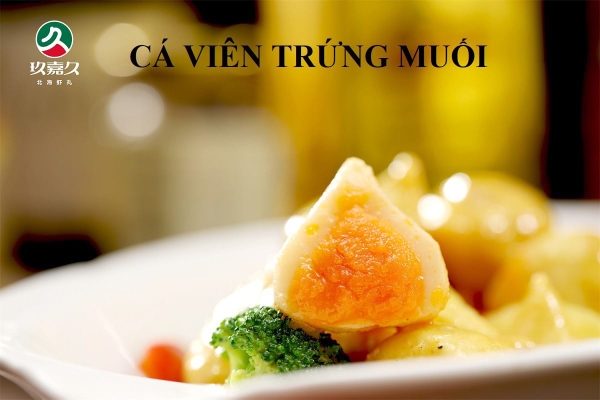 Cá viên trứng muối túi 500gr