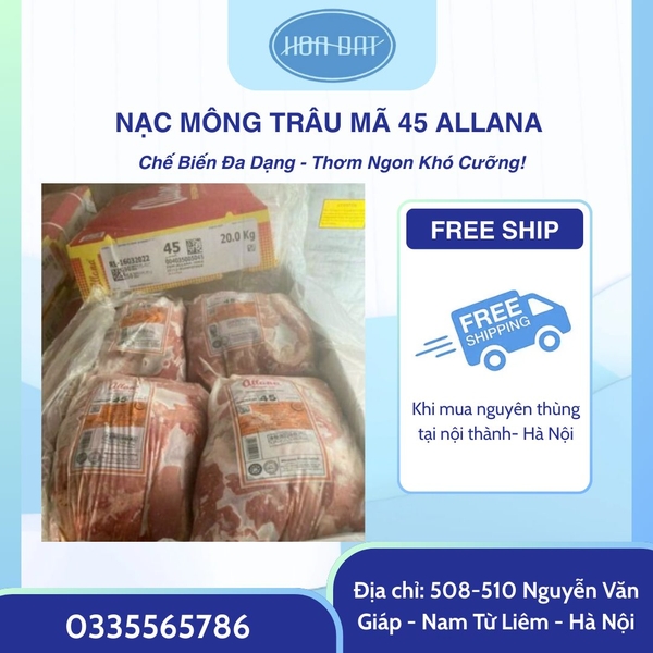 THỊT MÔNG TRÂU ẤN ĐỘ 45 ALLANA 20Kg