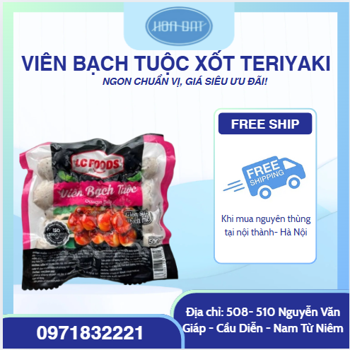 Viên bạch tuộc xốt Teriyaki 500gr