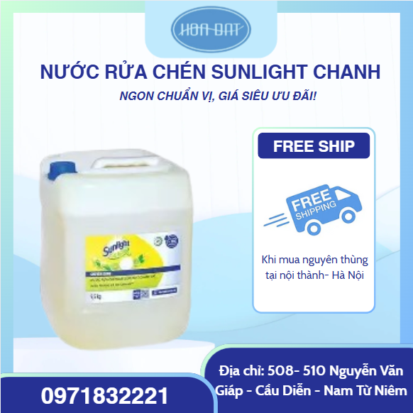 Nước rửa chén Sunlight Chanh 9,5 kg