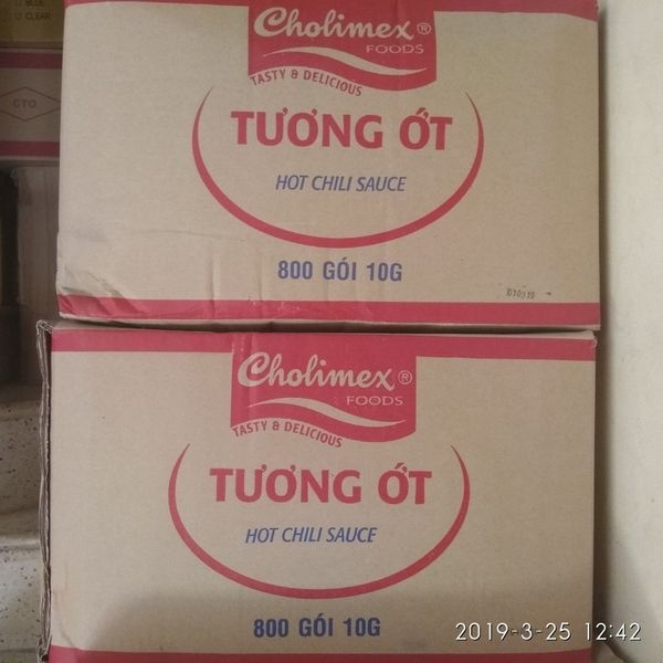 Tương ớt gói 10gr x800 gói