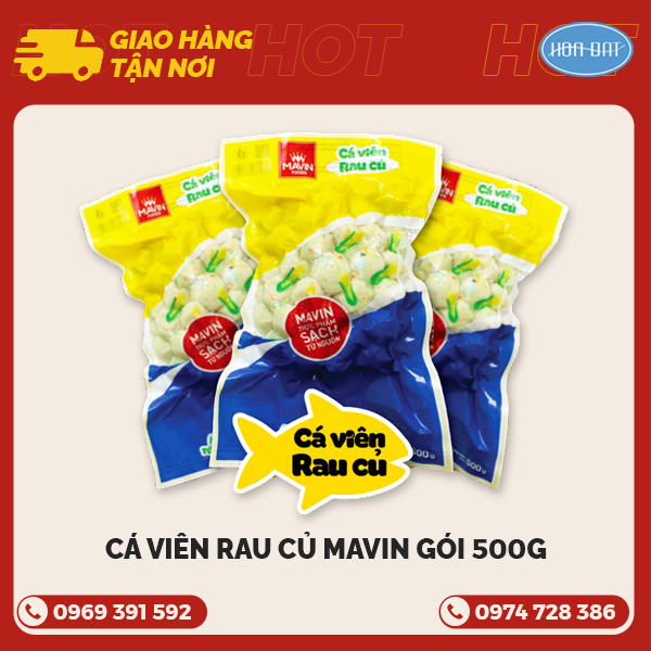 Cá viên rau củ Mavin gói 500g