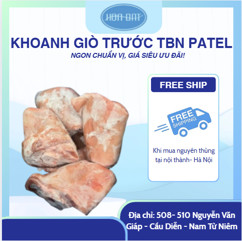 KHOANH GIÒ HEO PATEL TÂY BAN NHA (700–900G) THÙNG 10KG