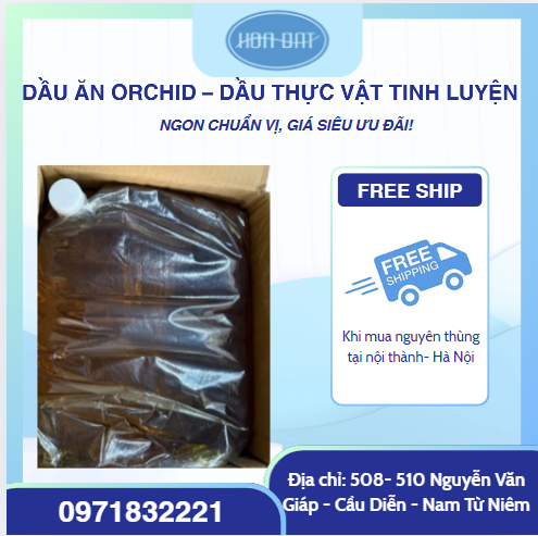 Dầu Ăn Orchid – Dầu Thực Vật Tinh Luyện –  18kg