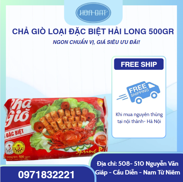 Chả giò loại đặc biệt Hải Long 500gr
