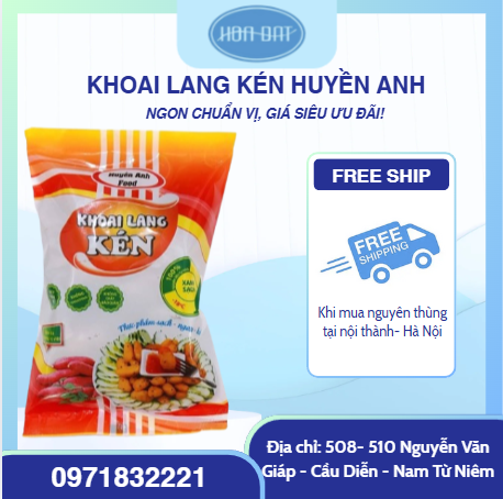 Khoai lang kén HUYỀN ANH (gói 250g)