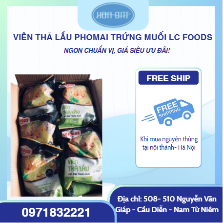 Viên thả lẩu phomai trứng muối LC foods gói 500g