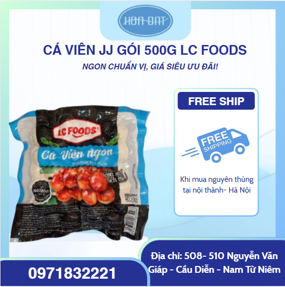 Cá viên JJ  gói 500g 160v của LC Foods