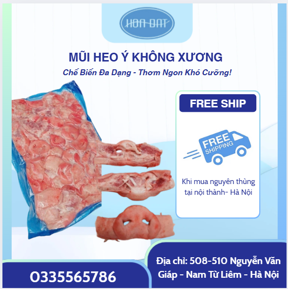 Mũi heo Ý không xương (hàng mã cân)