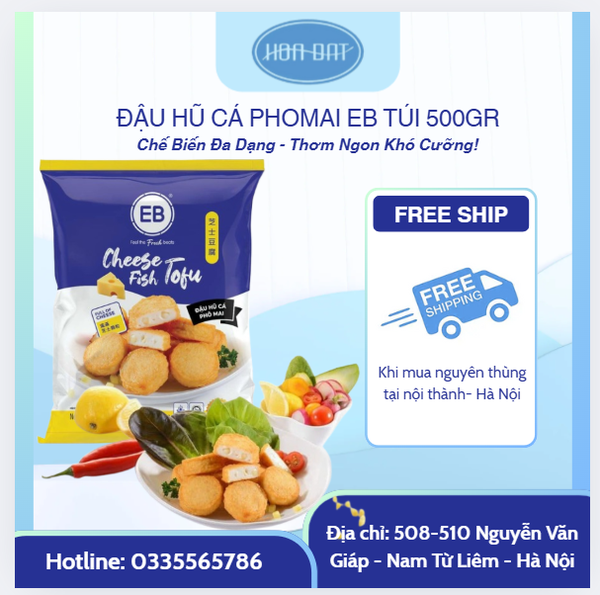 Đậu hũ cá phô mai EB gói 500g