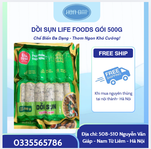 Dồi sụn Life Foods gói 500g