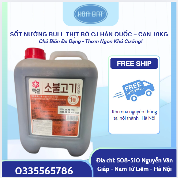 SỐT NƯỚNG BUL BÒ CJ HÀN QUỐC – CAN 10KG