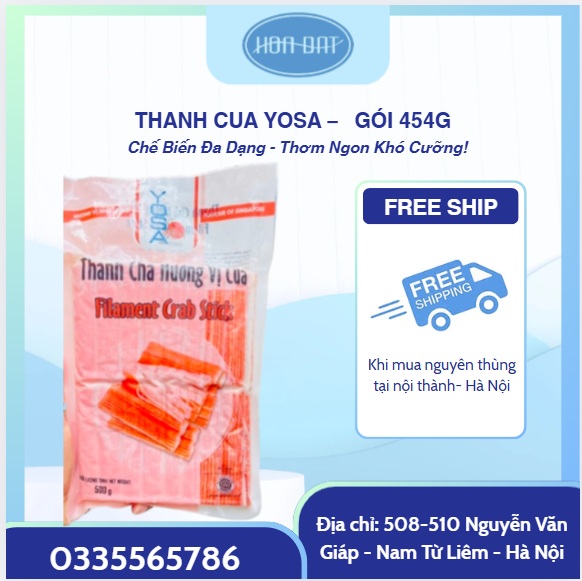 Thanh cua Yosa gói 454g