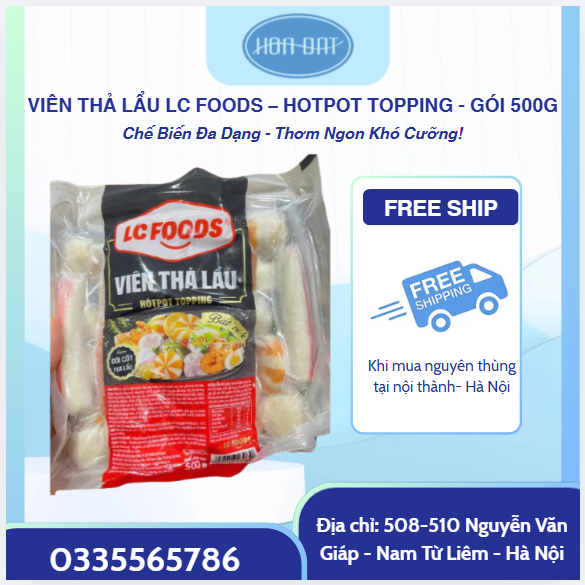 VIÊN THẢ LẨU LC FOODS – HOTPOT TOPPING | GÓI 500G
