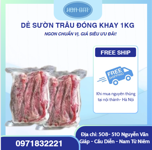 Dẻ sườn trâu đóng khay 1kg
