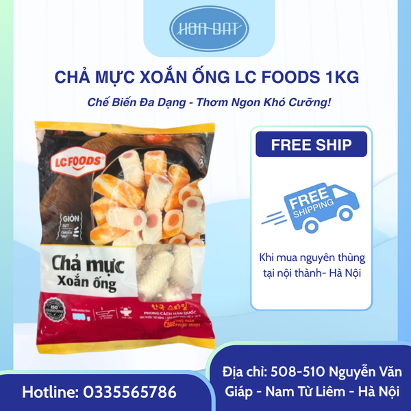 Chả Mực ống xoắn ống gói 1kg