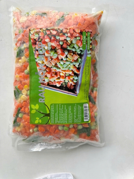 Rau Hỗn Hợp Đông Lạnh 4 loại - Túi 1 kg