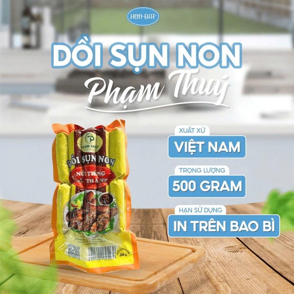 Dồi sụn Hà Thành ( Phạm Thúy) gói 500g (10 cây)