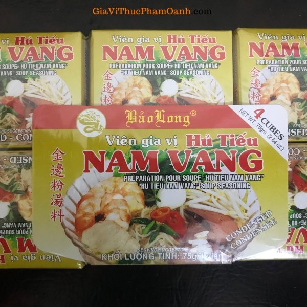 (Set 6) Viên gia vị HỦ TÍU NAM VANG Bảo Long (75gr)