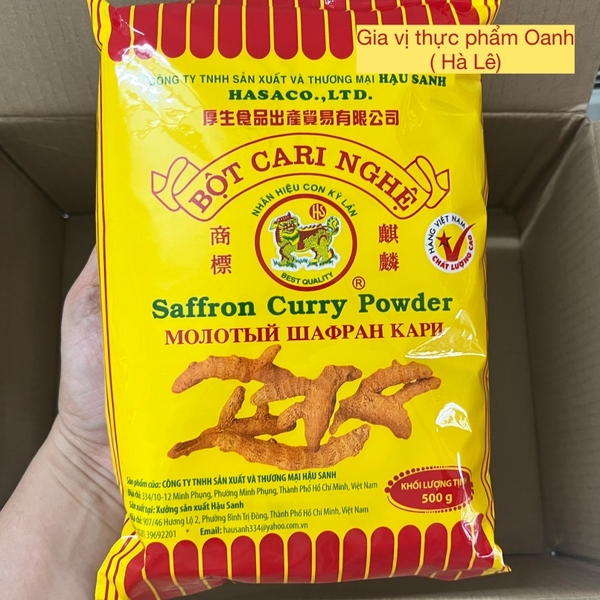 Bột cà ri nghệ Hậu Sanh (500gr)