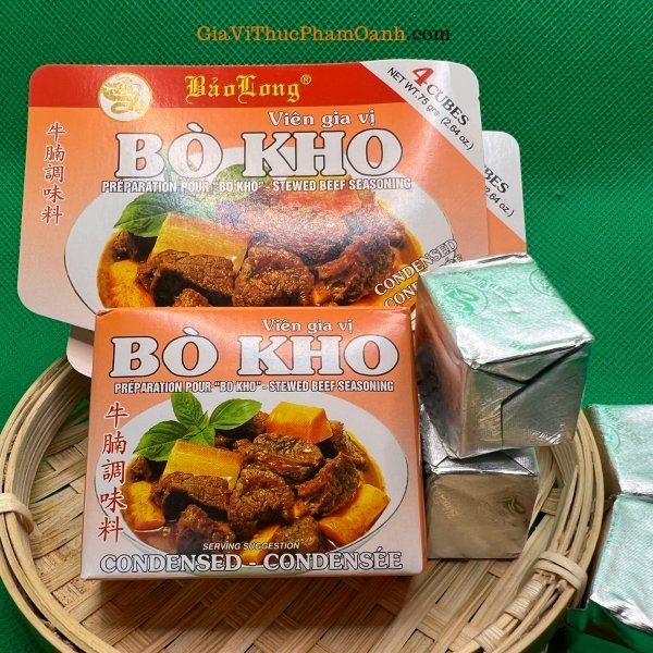 (Set 6) Viên gia vị BÒ KHO Bảo Long (75gr)