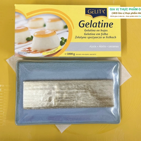 Gelatin Silver Lá Gelita 1kg/ 200 lá - Lẻ 10 lá