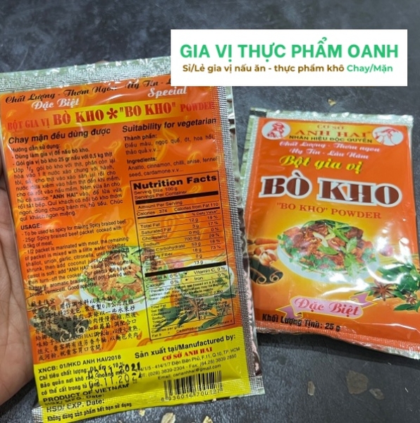 Bột Bò kho Anh Hai (25gr)