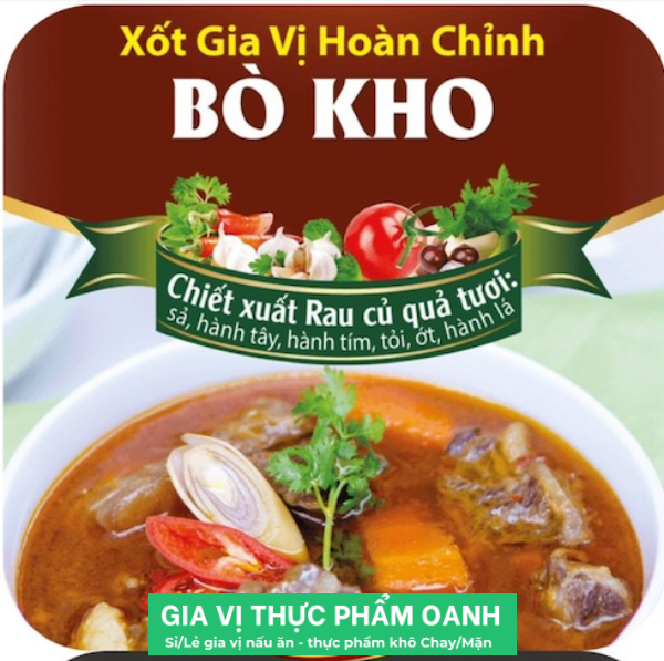 Gia vị hoàn chỉnh BÒ KHO Barona (80gr)
