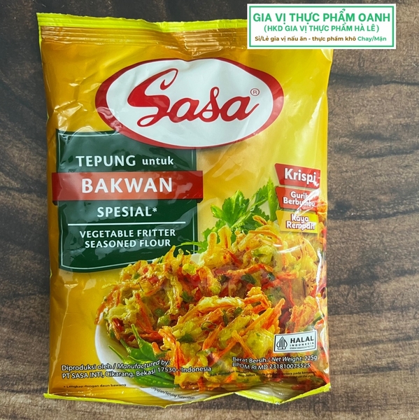 Bột chiên rau củ Sasa (225gr)