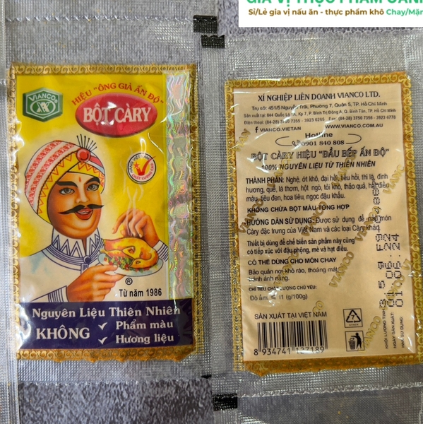 Bột cà ri Vianco 3.5gr