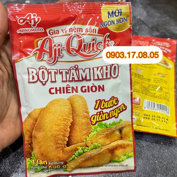 (Thùng 120) Bột tẩm khô chiên giòn Aji Quick 42gr