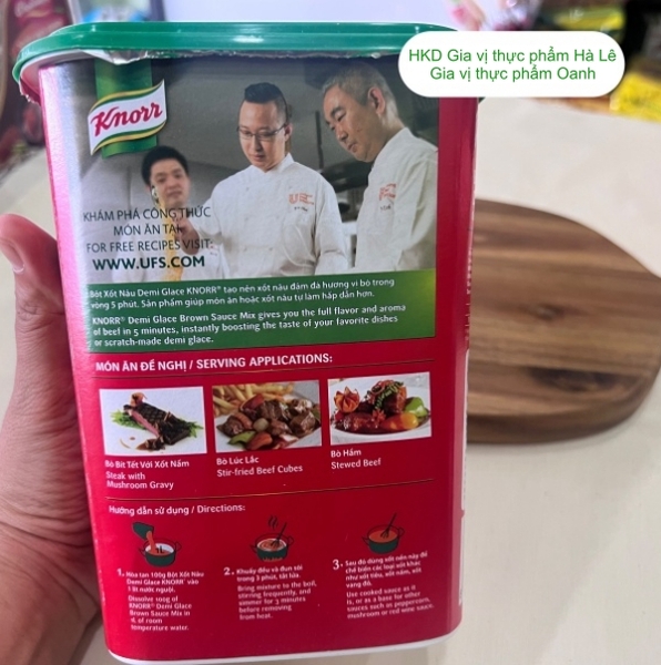Bột sốt nâu Demi Glace Knorr (1kg) (Thùng 6 hộp)- 0903170805