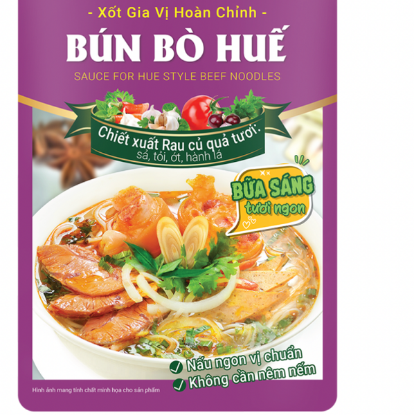 Gia vị hoàn chỉnh BÚN BÒ HUẾ Barona (80gr)