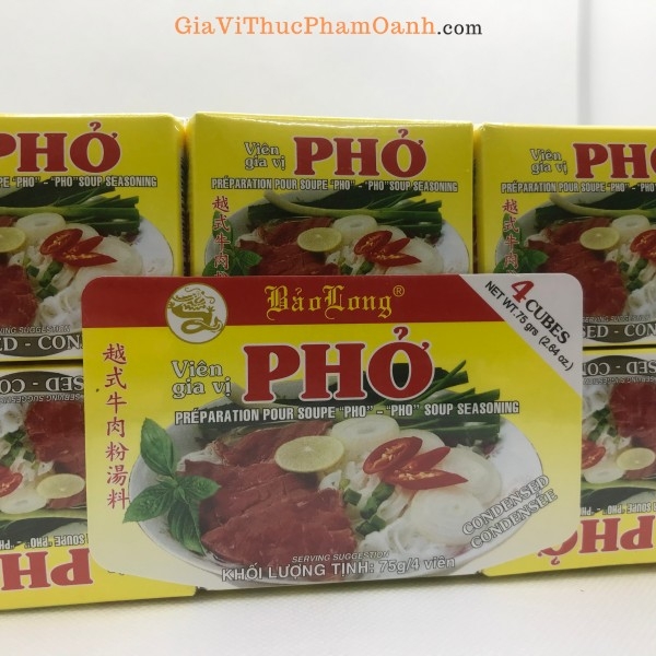 (Set 6) Viên gia vị PHỞ Bảo Long (75gr)