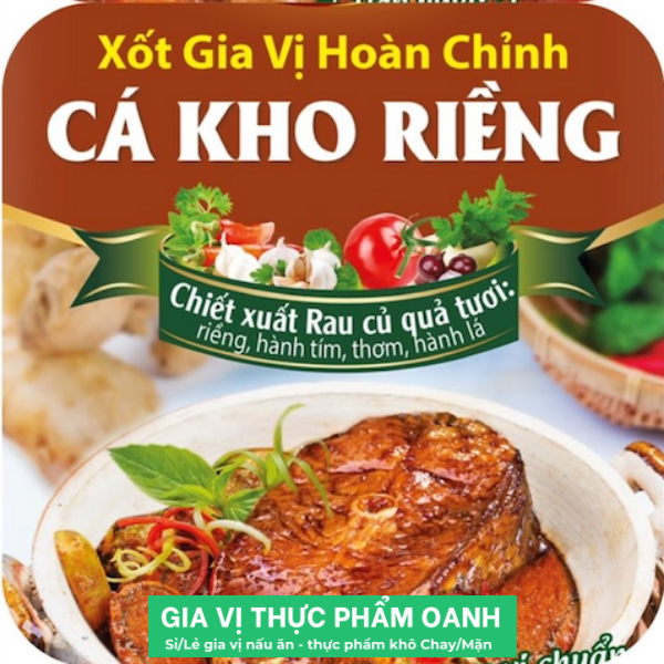 Gia vị hoàn chỉnh CÁ KHO RIỀNG Barona (80gr)