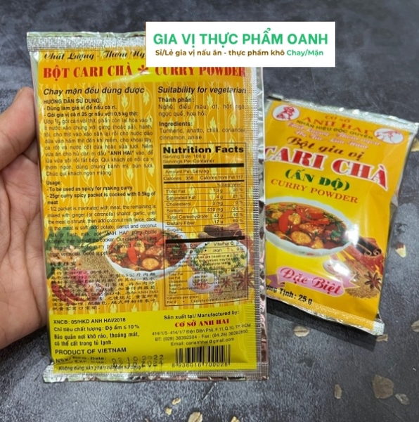 Bột Cà ri chà Anh Hai (25gr)