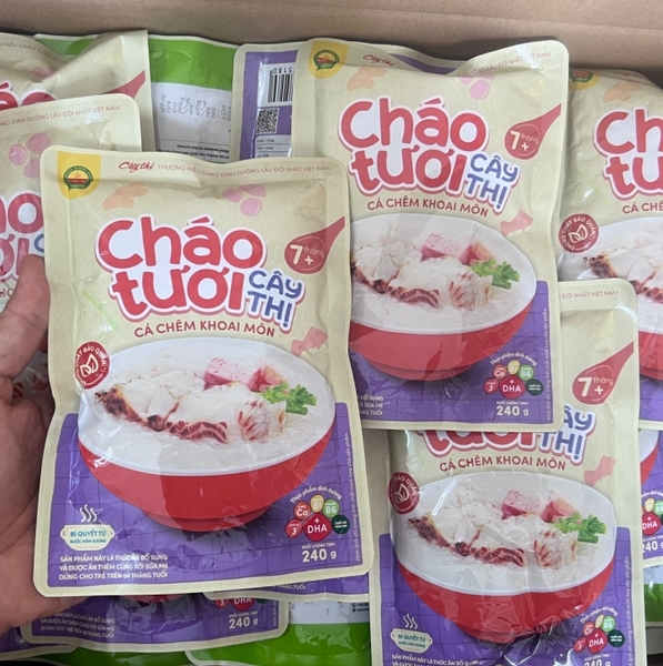 Cháo tươi Cây Thị cá chẽm khoai môn (240gr)