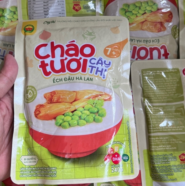 Cháo tươi Cây Thị ếch đậu hà lan (240gr)