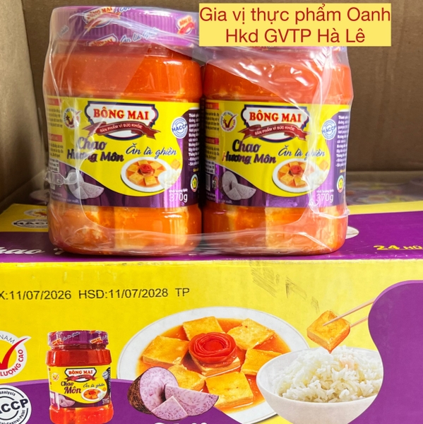 (Lốc 6) Chao môn Bông Mai (370gr)