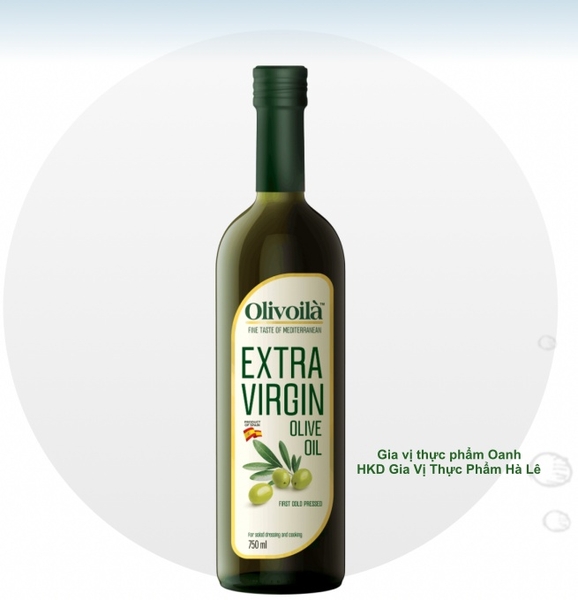 (Thùng 6) Dầu Olive Extra Virgin Olivoila (750ml)