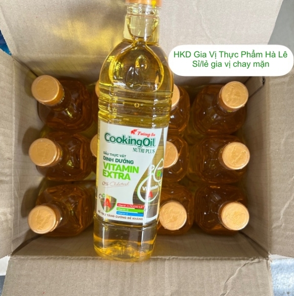 (Thùng 12) Dầu ăn Vitamin Extra Tường An (1L)