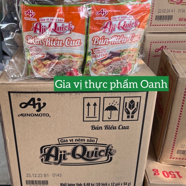 (Thùng 120) Gia vị bún riêu Aji Quick 54gr