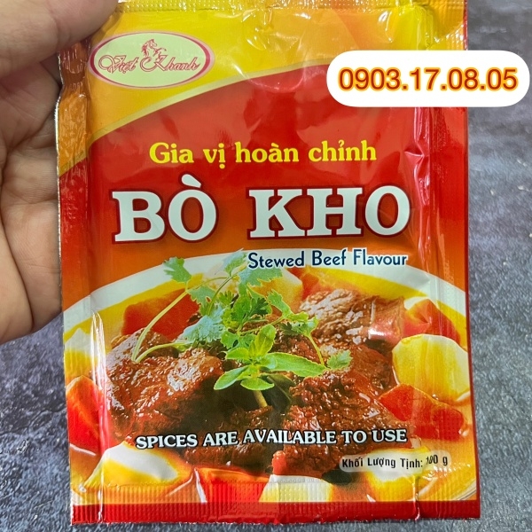 Gia vị hoàn chỉnh BÒ KHO Việt Khanh (100gr)